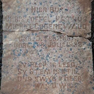 GROENEWALD Christoffel Petrus Michiel 1887-1938