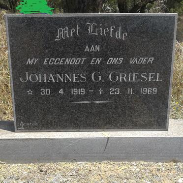 GRIESEL Johannes G. 1919-1969