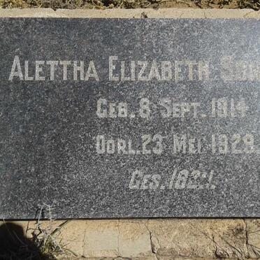 SCHNEIDER Alettha Elizabeth 1914-1929