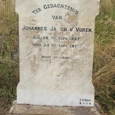 VUREN Johannes Jacob, V. 1887-1913
