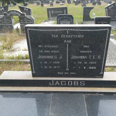 JACOBS Johannes J. 1900-1977 &amp; Johanna T.E.S. 1903-1980