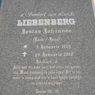 LIEBENBERG Josias Johannes 1959-2010 &amp; Martha Elizabeth VON CAUES 1966-