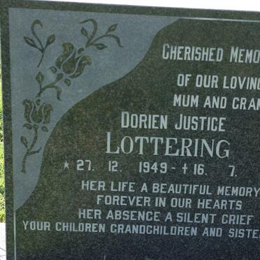 LOTTERING Dorien Justice 1949-1996