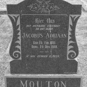 MOUTON Jacobus Adriaan 1895-1959