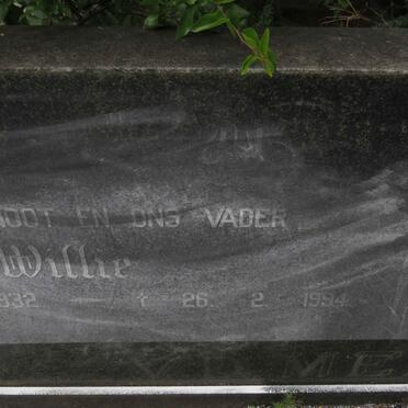 MERWE Willie, van der  1932-1994