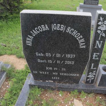 NEL Anna Jacoba nee SCHOEMAN 1937-2013
