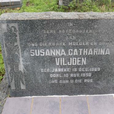 VILJOEN Susanna Catharina nee JANEKE 1869-1950