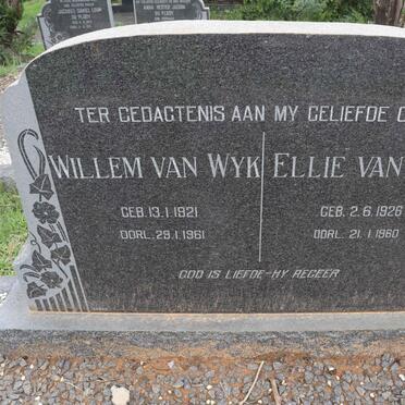 WYK Willem, van 1921-1961 &amp; Ellie 1926-1960