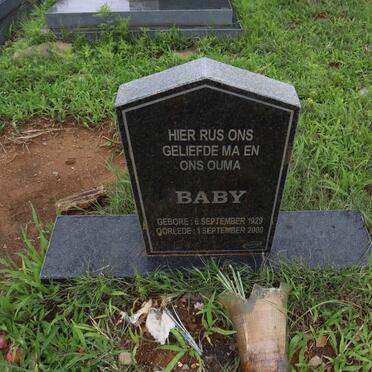 ? Baby 1929-2000