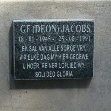 JACOBS G.F. 1945-1991