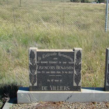 VILLIERS Francois Benjamin, de 1886-1952 &amp; Maria Magdalena OBERHOLZER 1892-1986