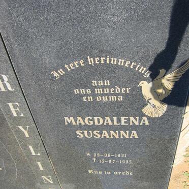 GREYLING Magdalena Susanna 1931-1995
