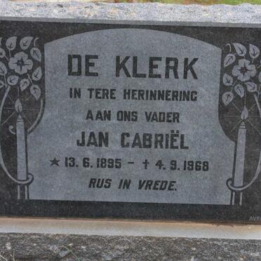 KLERK Jan Gabriel, de 1895-1968