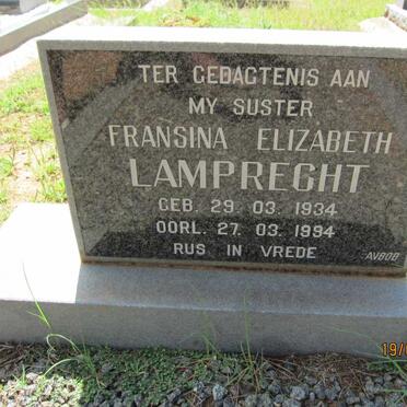 LAMPRECHT Fransina Elizabeth 1934-1994