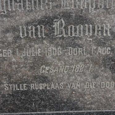 ROOYEN Ignatius Leopodus, van 1908-1949