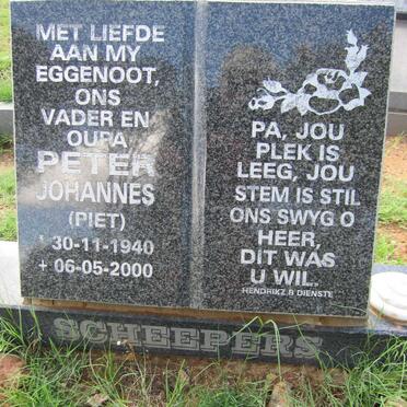 SCHEEPERS Peter Johannes 1940-2000