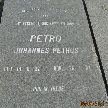 BUISSON Johannes Petrus, du 1932-1987 &amp; Rina Johanna Elizabeth VAN SCHALKWYK 1931-2017
