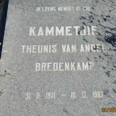 BREDENKAMP Theunis Van Andel 1921-1987