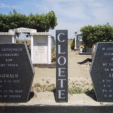 CLOETE Gerard 1937- &amp; Lien 1942-1996