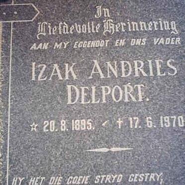 DELPORT Izak Andries 1895-1970