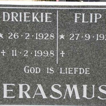 ERASMUS Flip 1927- &amp; Driekie 1928-1998
