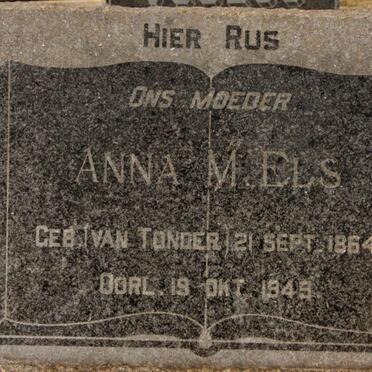 ELS Anna M. nee VAN TONDER 1864-1949
