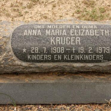 KRUGER Anna Maria Elizabeth 1908-1979