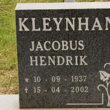 KLEYNHANS Jacobus Hendrik 1937-2002