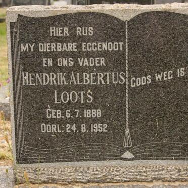 LOOTS Hendrik Albertus 1888-1952