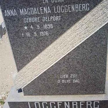 LOGGENBERG Anna Magdalena nee DELPORT 1896-1976