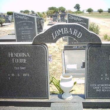 LOMBARD Izak 1922-1989 & Hendrina Fourie SMIT 1923-