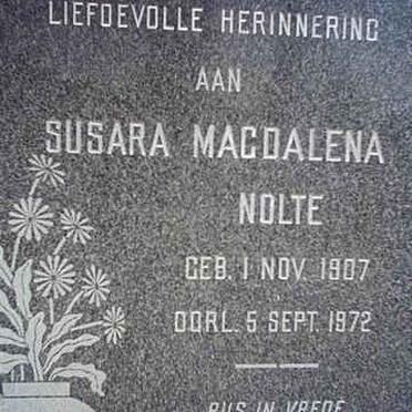 NOLTE Susara Magdalena 1907-1972