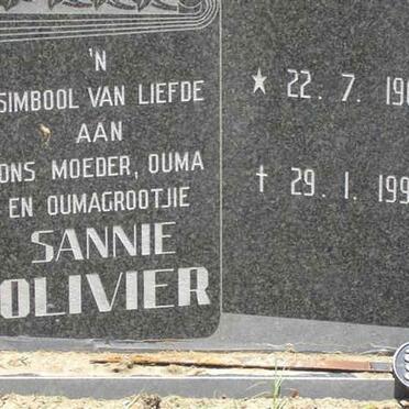 OLIVIER Sannie 1907-1998