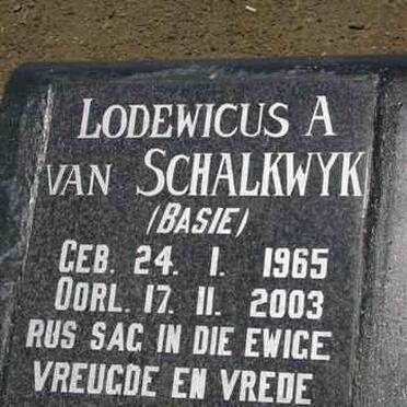 SCHALKWYK Lodewicus A., van 1965-2003