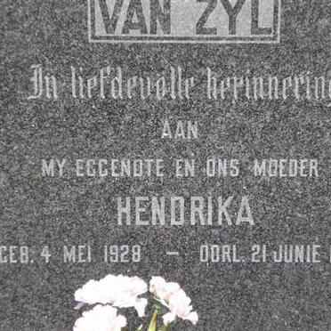ZYL Hendrika, van 1928-1969