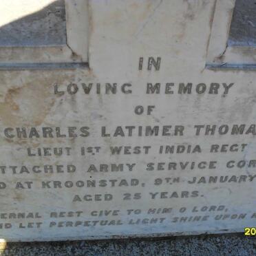 THOMAS Charles Latimer -1901