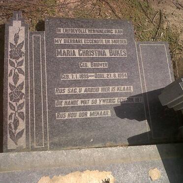 BUKES Alexander 1895-1970 &amp; Maria Christina BRUWER 1899-1954