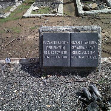 KLOOTS Elizabeth nee FONTEIN 1856-1934 :: KLOMP Elizabeth Antonia Gerarda 1914-1922