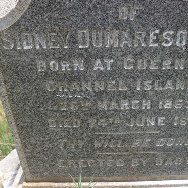 TROSS Sidney Dumaresq 1863-1913