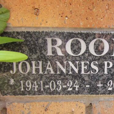 ROOD Johannes Petrus 1941-2018