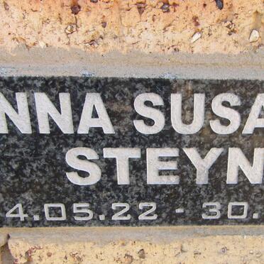 STEYN Anna Susanna 1922-2007