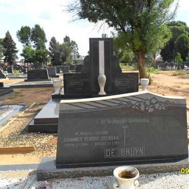 BRUYN Johannes Hendrik Odendaal, de 1914-1971