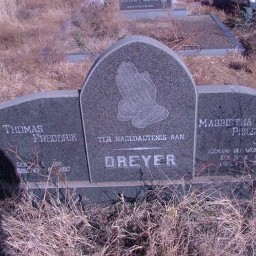 DREYER Thomas Frederik 1912-1997 &amp; Magrietha Philipina Josina VAN DER WESTHUIZEN 1914-1981