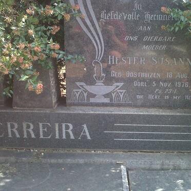 FERREIRA Johannes Stephanus 1904-1960 &amp; Hester Susanna OOSTHUIZEN 1904-1976