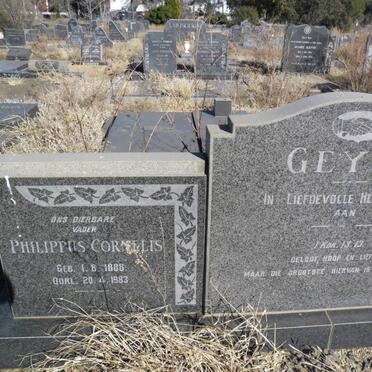 GEYER Philippus Cornelis 1888-1983 &amp; Margaretha Hendrika GROBBELAAR 1898-1979       
