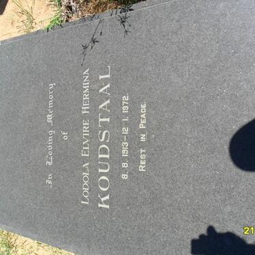 KOUDSTAAL Lodola Elvire Hermina 1913-1972