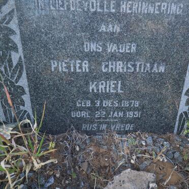 KRIEL Pieter Christiaan 1878-1951