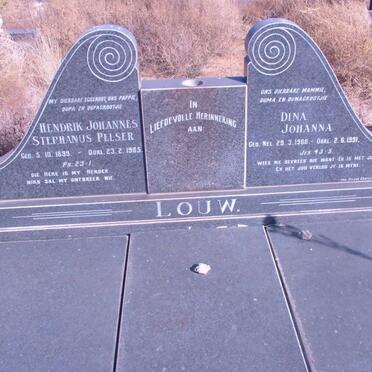 LOUW Hendrik Johannes Stephanus Pelser 1899-1985 &amp; Dina Johanna 1908-1991