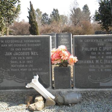NEL Philipus 1919-1996 &amp; Johanna M.C. 1927-2006 :: NEL Jan Jacobus 1925-1957