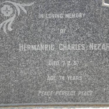 NEZAR Hermanric Charles -1957
